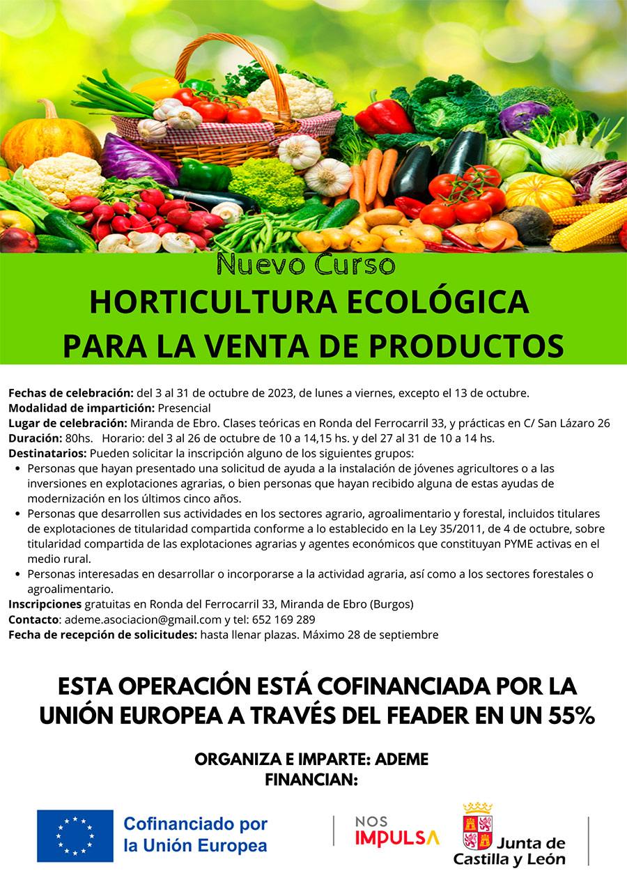 Horticultura Ecológica para la Venta de Productos